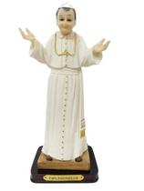 João paulo imagem religiosa resina feito a mão 15cm João paulo imagem religiosa resina feito a mão 15cm