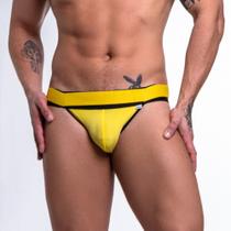 Jockstrap Amarela Elástico Duplo Suplex - A Peça Que Faltava no Seu Look Íntimo!