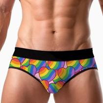 Jockstrap Cueca Sensual Arco Iris Love Pimenta Sexy
