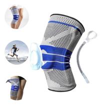 Joelheira 3D Ortopedica Tensor Compressão Silicone Patelar
