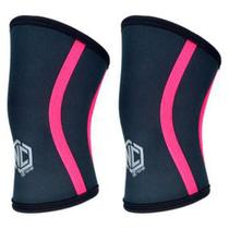 Joelheira 7mm Cross Training Fit LPO Preto/Rosa GG