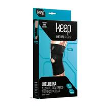 Joelheira ajustavel keep ortopédicos patelar com orificio - MARCA EXCLUSIVA Joelheira ajustavel keep ortopédicos patelar com orificio - MARCA EXCLUSIVA