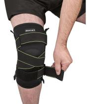 Joelheira Articulada C/ Dobradiças E Cintas Cruzadas Mercur Cor Preto Tamanho Xg Joelheira Articulada C/ Dobradiças E Cintas Cruzadas Mercur Cor Preto Tamanho Xg