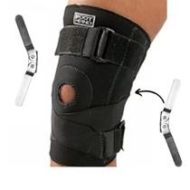 Joelheira Articulada Cintas Cruzadas Dobradiças Metálicas Estabilizadora Proteção - Foot Hand