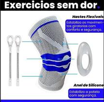 Joelheira Articulada Ortopédica Compressão Patela Dor Joelho circunferência do centro joelho: 36-58 cm L -G Joelheira Articulada Ortopédica Compressão Patela Dor Joelho circunferência do centro joelho: 36-58 cm L -G