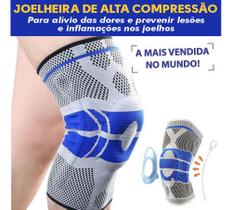 Joelheira Articulada Ortopedica Compressão Silicone Patelar - MHR