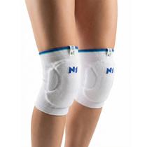 Joelheira Branca e Azul Tamanho M Spry N1 Sport EVA 15mm Knit 3D Licenciada Cruzeiro