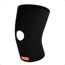 Joelheira Com Orifício Patelar Ortopédica Articulada Fisioterapia Unissex Compressão Academia Dores