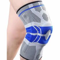 Joelheira Compressão 3D Articulada Ortopédica com Anel de Silicone e Haste Flexível Estabilidade Joelheira Compressão 3D Articulada Ortopédica com Anel de Silicone e Haste Flexível Estabilidade