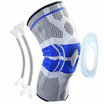 Joelheira Compressão 3d Silicone Patelar Aço Flexível Estabilidade Treinos Esportivas Cross Joelheira Compressão 3d Silicone Patelar Aço Flexível Estabilidade Treinos Esportivas Cross