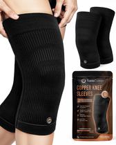 Joelheira de cobre TheraCopper para homens e mulheres (pacote com 2) média