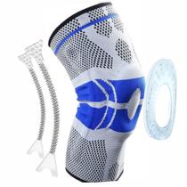 Joelheira De Compressão, Anel Silicone E Fio Aço Flexível Fisioterapia Alivio Dores Patelar Joelheira De Compressão, Anel Silicone E Fio Aço Flexível Fisioterapia Alivio Dores Patelar