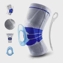 Joelheira De Compressão Com Silicone E Fio De Aço Patelar Tamanho: G - MARKLEK Joelheira De Compressão Com Silicone E Fio De Aço Patelar Tamanho: G - MARKLEK