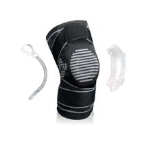 Joelheira de Compressão com Silicone Patelar e Hastes Flexíveis