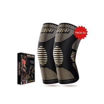 Joelheira de compressão em fibra de cobre L ONE PAIR Joelheira de compressão em fibra de cobre L ONE PAIR