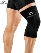 Joelheira De Compressão Recuperação Manga Joelho - Copper Heal Joelheira De Compressão Recuperação Manga Joelho - Copper Heal