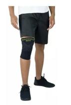 Joelheira de Termocompressão com Cintas Cruzadas Mercur Cor Preto Joelheira de Termocompressão com Cintas Cruzadas Mercur Cor Preto