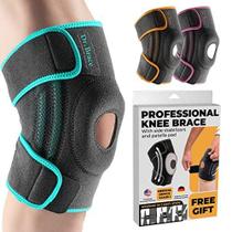 Joelheira DR. BRACE ELITE com estabilizadores laterais e almofadas de gel para patela Joelheira DR. BRACE ELITE com estabilizadores laterais e almofadas de gel para patela