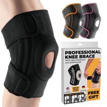 Joelheira DR. BRACE ELITE com estabilizadores laterais e almofadas de gel Joelheira DR. BRACE ELITE com estabilizadores laterais e almofadas de gel