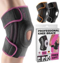 Joelheira DR. BRACE ELITE com estabilizadores laterais e almofadas de gel Joelheira DR. BRACE ELITE com estabilizadores laterais e almofadas de gel