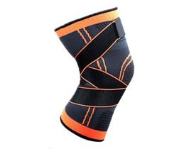 Joelheira Elástica ESPORTIVA DE COMPRESSÃO Ortopédica Alívio De Dor No Joelho Ajustável Laranja