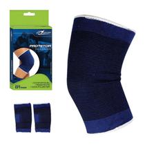 Joelheira Elástica Protetor Muscular Joelho Flexível Dor Lesão Ortopédica Esporte Par Resistente