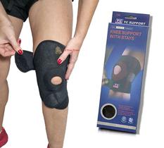 Joelheira Esportiva De Nylon Regulável Academia Alongamentos