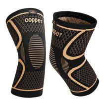Joelheira INDEEMAX Copper Compression, pacote com 2 unidades para mulheres/homens