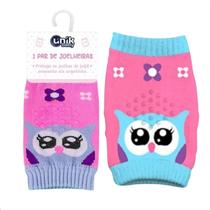 Joelheira Infantil Fofa Antiderrapante Para Bebê Engatinhar Corujinha UNIK