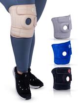 Joelheira KARM Plus Size ajustável para ruptura do menisco bege