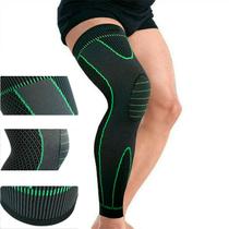 Joelheira Longa Compressiva Estabilizadora Esportiva Reduz Câimbras Joelheira Longa Compressiva Estabilizadora Esportiva Reduz Câimbras