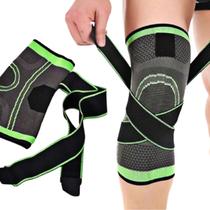 Joelheira Musculação Compressão Ortopédica Academia Corrida Bike Para Articulação Dores - New