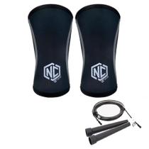 Joelheira Nc Extreme Exercício Funcional Lpo 7mm + Corda Speed Rope Aço Joelheira Nc Extreme Exercício Funcional Lpo 7mm + Corda Speed Rope Aço