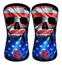 Joelheira Neoprene 5mm - Caveira Usa Cross training - Nc Extreme