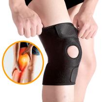 Joelheira Neoprene para Proteção Muscular Ajustável Bilateral Ortopédica