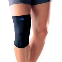 Joelheira Ortopédica Compressão Elástica Exercício Preto G
