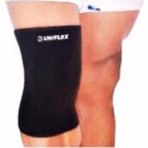 Joelheira Ortopédica Compressão Elástica Lisa Tensor Joelho Corrida Vôlei Futsal Exercício Funcional M, G, GG