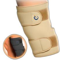 Joelheira Ortopédica De Compressão Articulada Exercício Bege