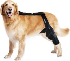 Joelheira para cães MerryMilo Torn ACL e suporte para pernas traseiras preta M