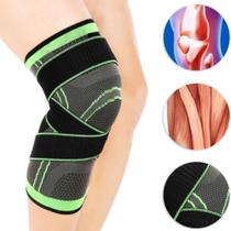 Joelheira Preto com Verde Ajustável Estabilidade Fit Treino - JPG FIT Joelheira Preto com Verde Ajustável Estabilidade Fit Treino - JPG FIT
