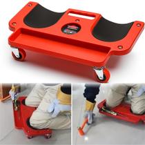 Joelheira Rolante Tipo Esteira Bandeja P/ Assentar Pisos Mecânico Borracharia C/ 5 Rodinhas