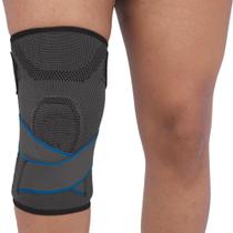 Joelheira Vollo Relieve com Compressão Direcionada Cinza