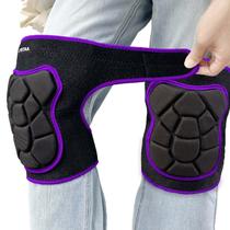 Joelheiras de jardinagem JYBTAA Purple XL para mulheres e homens Joelheiras de jardinagem JYBTAA Purple XL para mulheres e homens