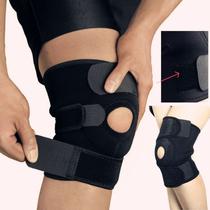 joelheiras joelheira guarda suporte de joelho patela dor protetor respirável ajustável alívio da dor perna - JOELHEIRA ARTICULADA ABERTA