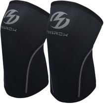 Joelheiras Nisrok de compressão de neoprene de 7 mm (1 par) pretas M Joelheiras Nisrok de compressão de neoprene de 7 mm (1 par) pretas M