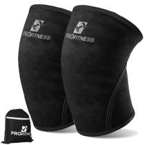 Joelheiras Profitness Neoprene de alto desempenho pretas Joelheiras Profitness Neoprene de alto desempenho pretas