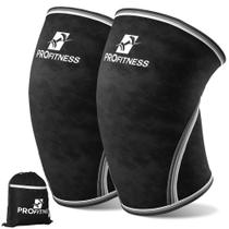 Joelheiras ProFitness para levantamento de peso, neoprene de 7 mm, pretas Joelheiras ProFitness para levantamento de peso, neoprene de 7 mm, pretas