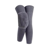 Joelheiras Unissex De Veludo Para Inverno, À Prova De Vento, Quentes, Espessas E Elásticas, Ajuste