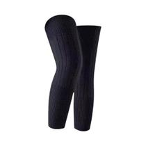 Joelheiras Unissex De Veludo Para Inverno, À Prova De Vento, Quentes, Espessas E Elásticas, Ajuste