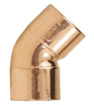 Joelho 45º de Cobre 15mm Sem Anel Eluma